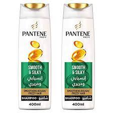 Pantene Pro V Smooth And Silky Shampoo White 400ml Pack of 2