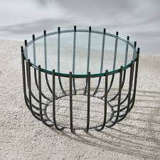 Solid Glass Top Coffee Table - 64x64x40 cms