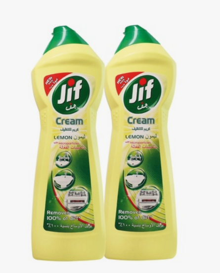 Jif Cream Cleaner Lemon 500ml Pack of 2