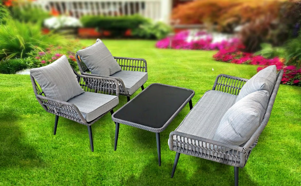 Campmate Lounger Set 4pcs (2 Seater + 2 Chair + Table) CM-210576