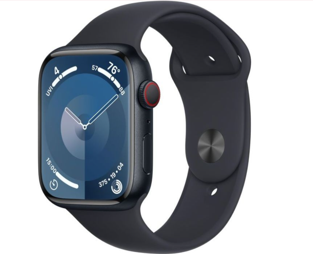 Apple Watch Series 9, GPS, 41mm, Midnight Aluminum Case With Midnight Sport Band