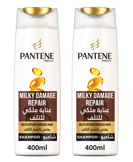 Pantene Pro-V Milky Damage Repair Shampoo 2 x 400 ml
