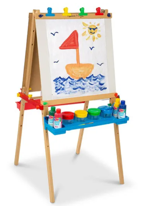 Melissa & Doug Deluxe Wooden Standing Art Easel