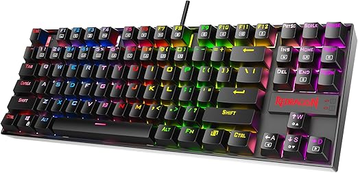 REDDRAGON K552-RGB Kumara RGB LED Backlit Mechanical Gaming Keyboard, Black