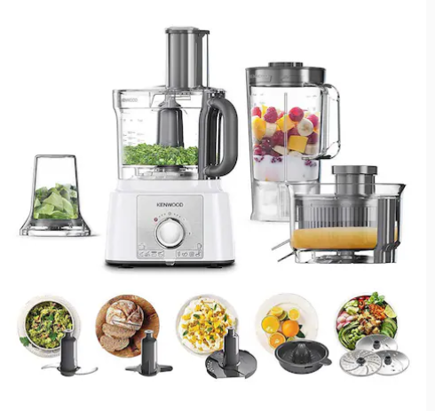 KENWOOD Food Processor 1000W FDP65.750WH, White