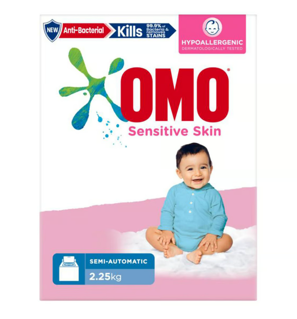 Omo Sensitive Anti-Bacterial Semi-Automatic Washing Powder 2.25 kg