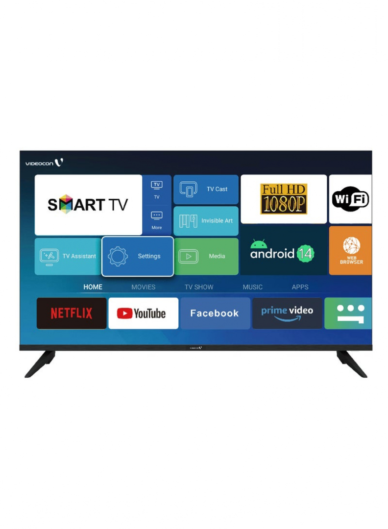 VIDEOCON E43EL1100 Edgeless Android 14 Full HD Smart