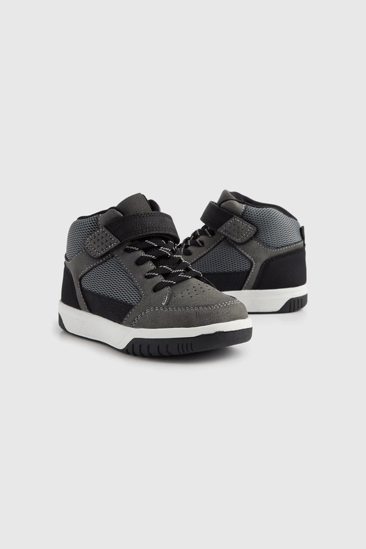 Grey Hi-Top Trainers