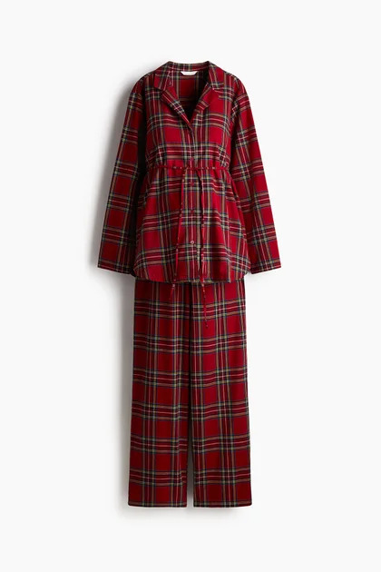 MAMA Cotton flannel pyjamas