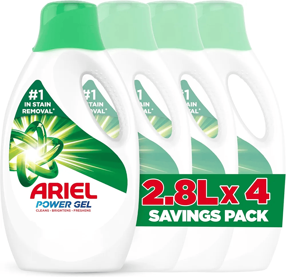 Ariel Automatic Liquid Detergent Gel, 2.8 L, Pack of 4