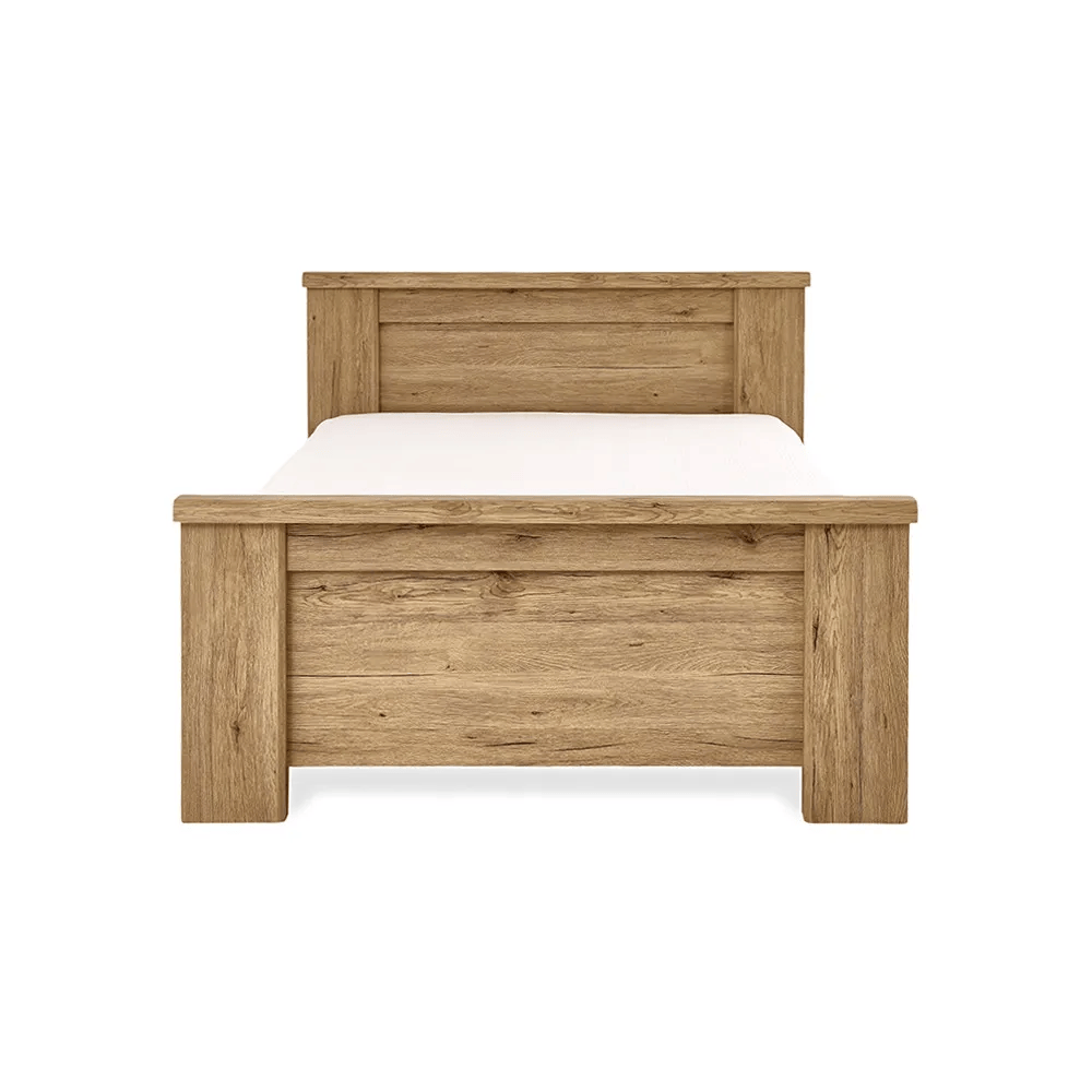 Braxton Single-Sized Bed, Oak - 120x200 cm